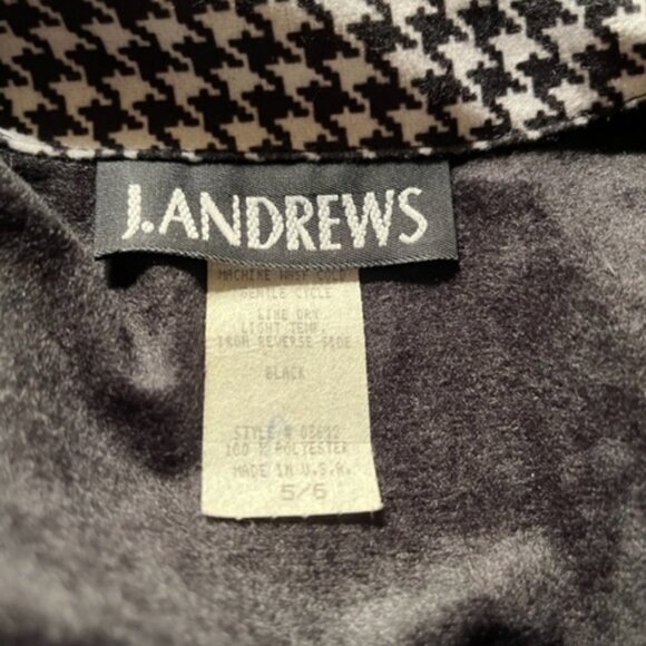 Vintage J. Andrews Houndstooth Skirt and Jacket Junior Size 5/6 - Picture 8 of 9